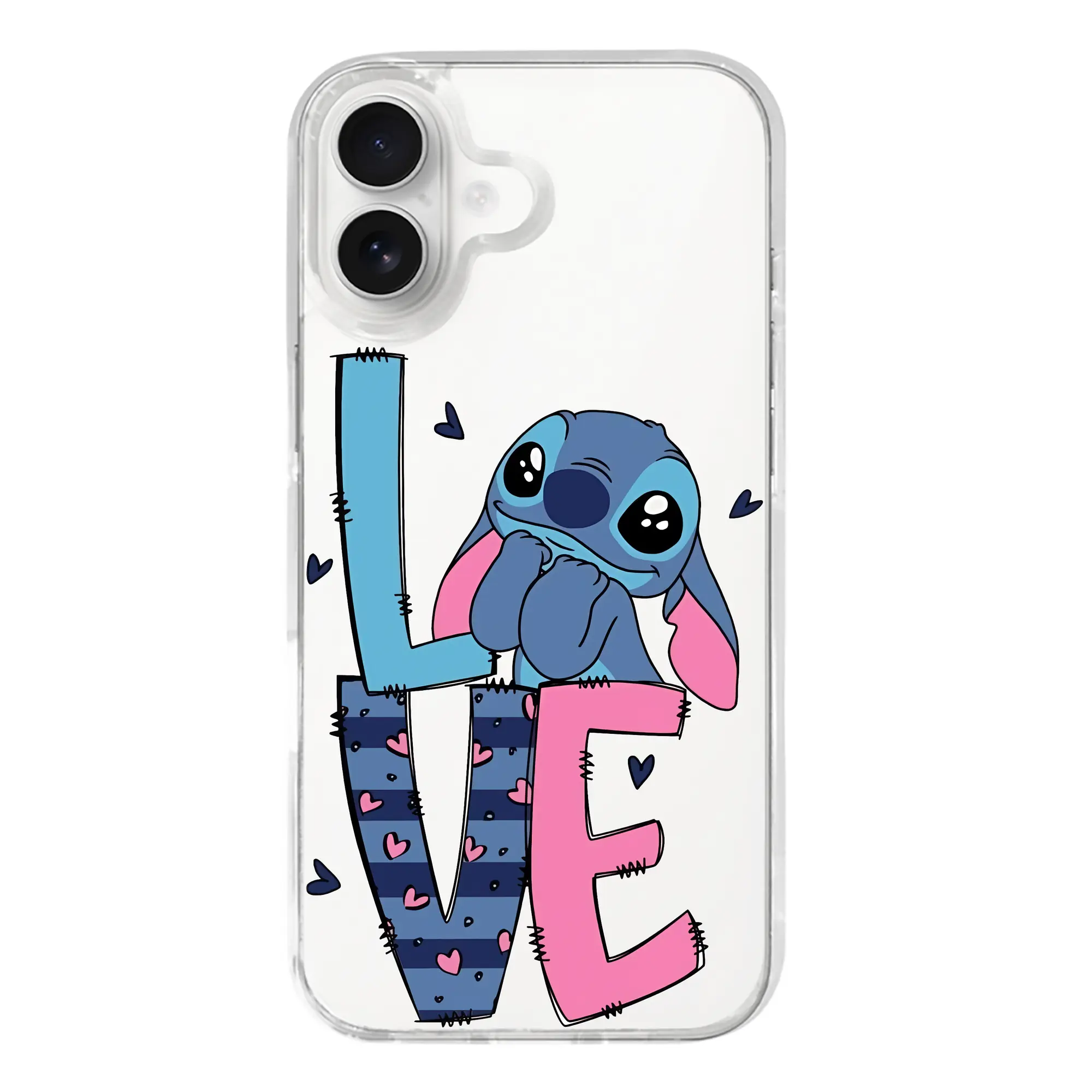 リロ＆スティッチ グッズ スティッチ - iPhone 17シリーズ 透明スマホケース – 薄型・耐衝撃・精密フィット保護カバー